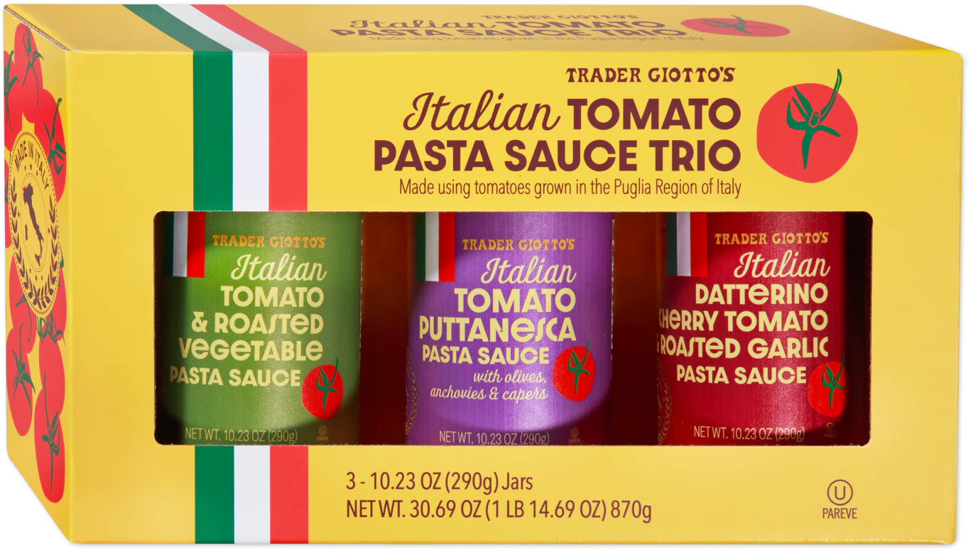 Trader Joe's Italian Tomato Pasta Sauce Trio, 870g