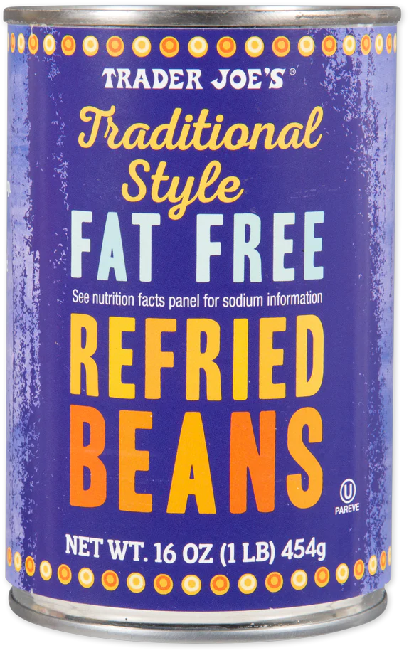 Trader Joe's Traditional Style Fat Free Refried Beans, 454g