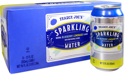 Eau pétillante Trader Joe's, limonade aux bleuets, 2,84 L 