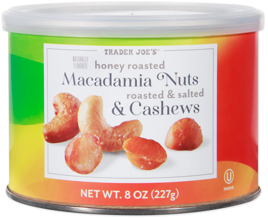 Trader Joe's Honey Roasted Macadamia Nuts & Cashews, 227g