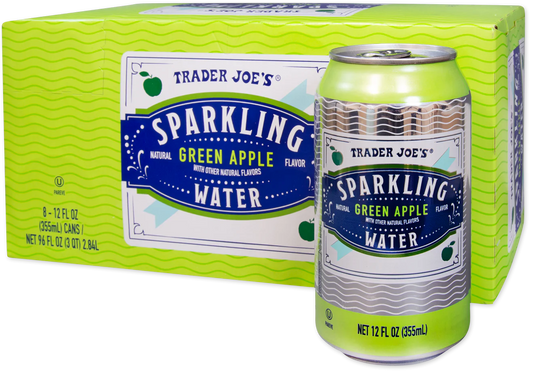 Eau pétillante Trader Joe's, pomme verte, 2,84 L 