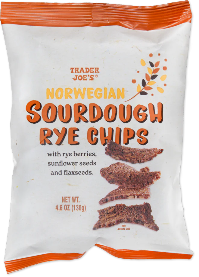 Trader Joe's Norwegian Sourdough Rye Chips, 130g