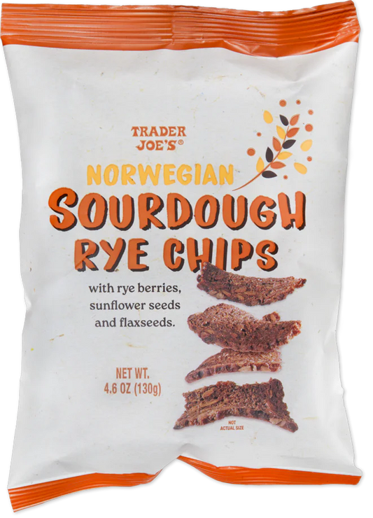 Trader Joe's Norwegian Sourdough Rye Chips, 130g