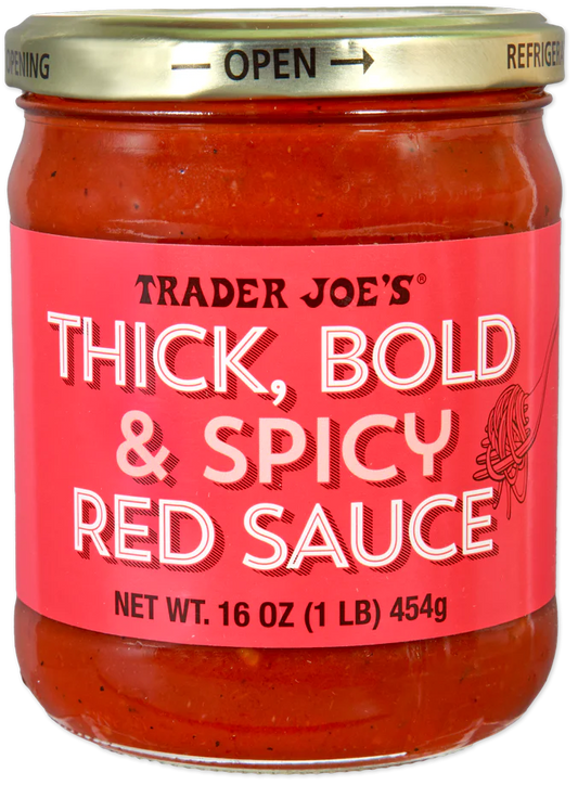 Trader Joe's Thick, Bold & Spicy Red Sauce, 454g