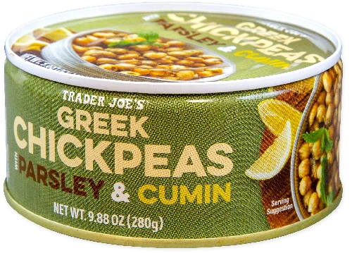 Pois chiches grecs au cumin et au persil de Trader Joe's, 280 g