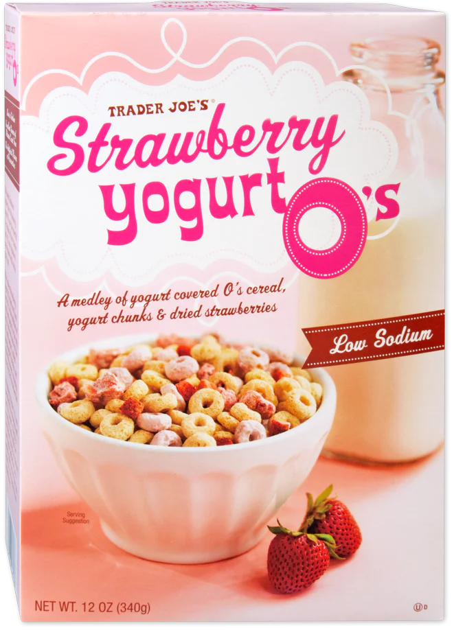 Trader Joe's Strawberry Yogurt O's, 340g