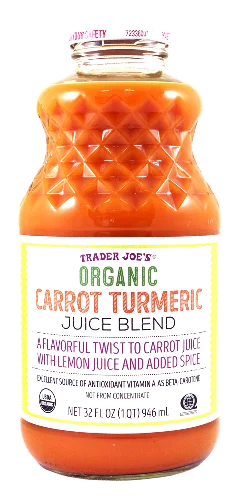 Mélange de jus de carotte et de curcuma biologique de Trader Joe's, 946 ml 