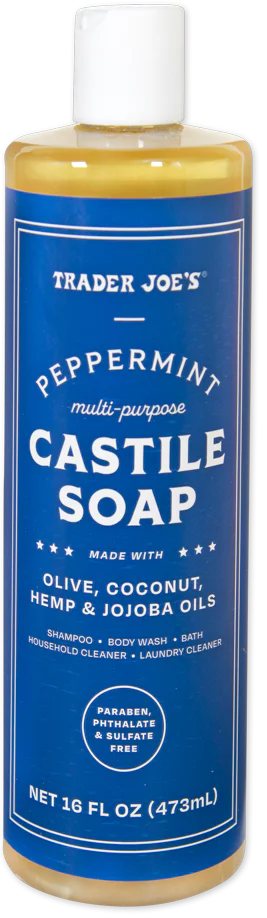 Savon de Castille multi-usages à la menthe poivrée de Trader Joe's, 473 ml