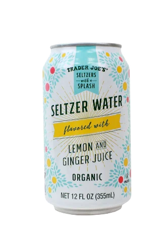 Trader Joe's Seltzer Water Flavoured with Lemon and Ginger Juice, 1.42L
