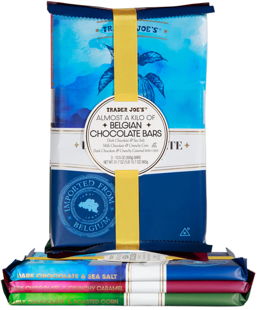 Trader Joe's Almost a Kilo of Belgian Chocolate Bars, 900g