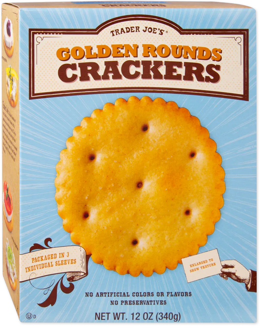 Trader Joe's Golden Rounds Crackers, 340g