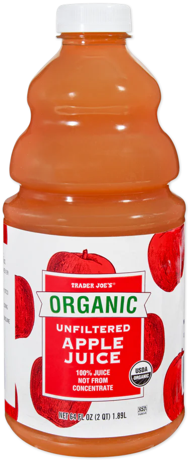 Trader Joe's Organic Unfiltered Apple Juice, 1.89L