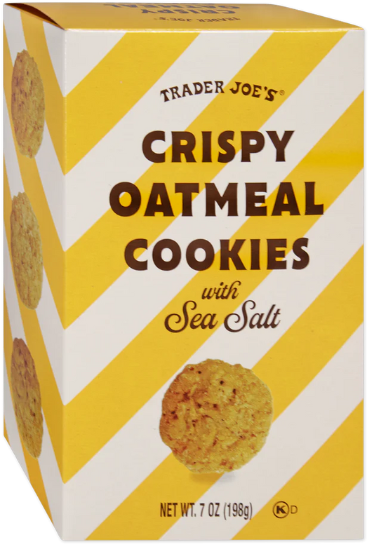 Trader Joe's Crispy Oatmeal Cookies with Sea Salt, 198g