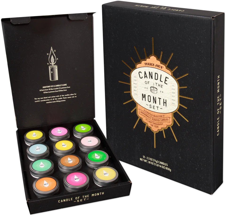 Trader Joe's Candle of the Month Set, 850g