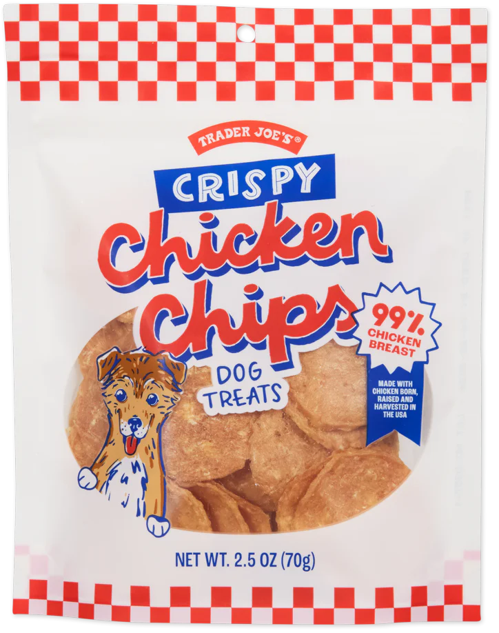 Trader Joe's Crispy Chicken Chips Dog Treats, 70g