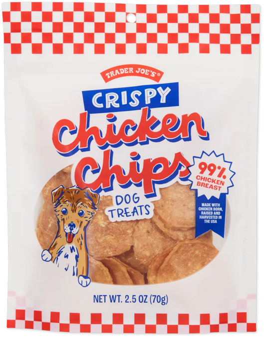 Trader Joe's Crispy Chicken Chips Dog Treats, 70g