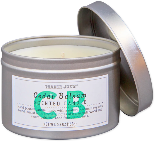 Trader Joe's Cedar Balsam Candle, 162g