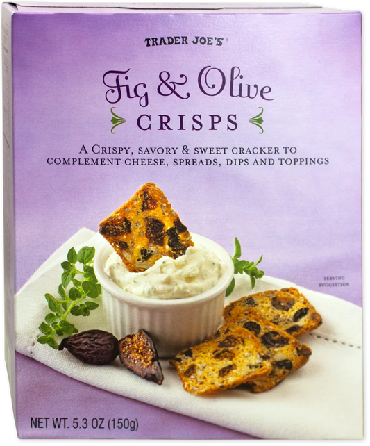 Trader Joe's Fig & Olive Crisps, 150g