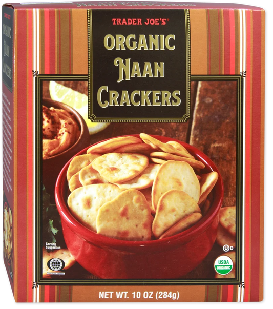 Trader Joe's Organic Naan Crackers, 284g