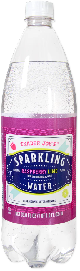 Trader Joe's Sparkling Water, Raspberry Lime, 1L