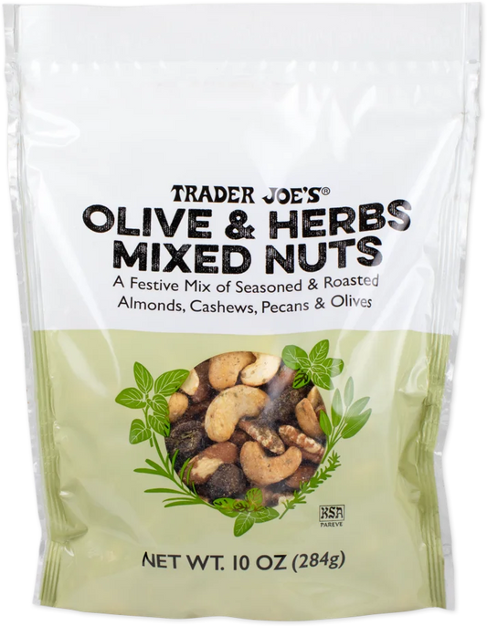 Trader Joe's Olive & Herbs Mixed Nuts, 284g