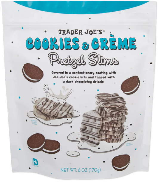 Trader Joe's Cookies & Crème Pretzel Slims, 170g
