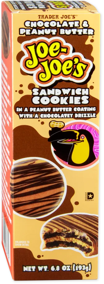 Trader Joe's Chocolate & Peanut Butter Joe-Joe's Sandwich Cookies, 193g