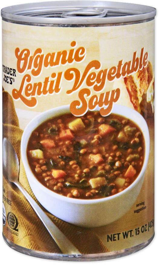 Trader Joe's Organic Lentil Vegetable Soup, 425g