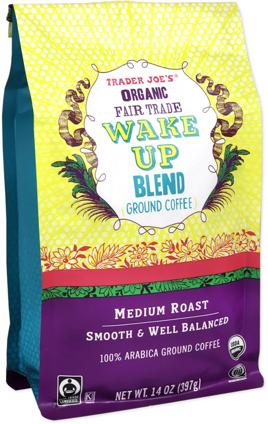 Café moulu bio et équitable Wake Up Blend de Trader Joe's, 397 g 