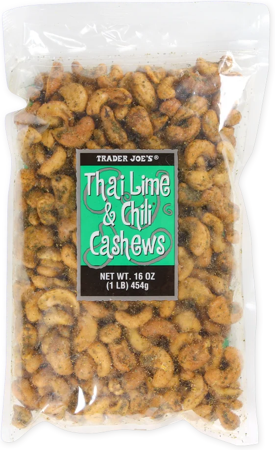 Trader Joe's Thai Lime & Chili Cashews, 454g