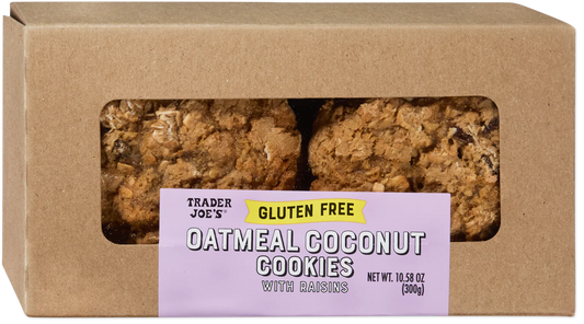 Trader Joe's Gluten Free Oatmeal Coconut Cookies, 300g