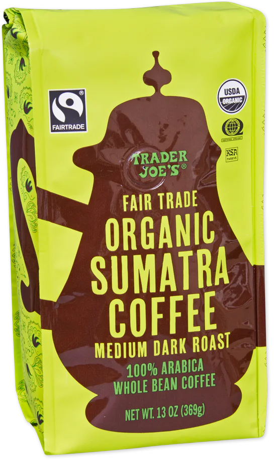 Trader Joe's Fair Trade Organic Sumatra Coffee, 369g