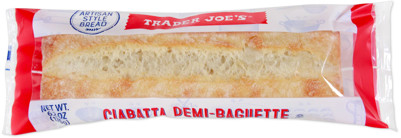 Trader Joe's Ciabatta Demi-Baguette, 176g