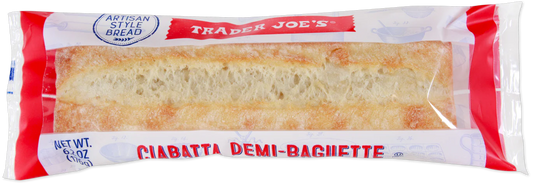 Trader Joe's Ciabatta Demi-Baguette, 176g