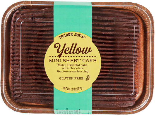 Trader Joe's Yellow Mini Sheet Cake, 397g
