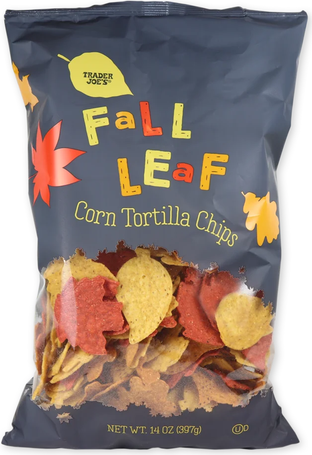 Trader Joe's Fall Leaf Corn Tortilla Chips, 397g