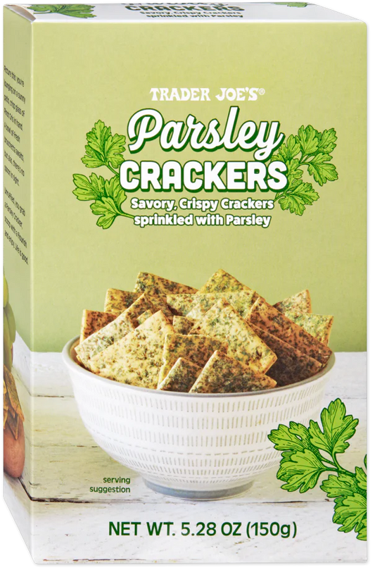 Trader Joe's Parsley Crackers, 150g