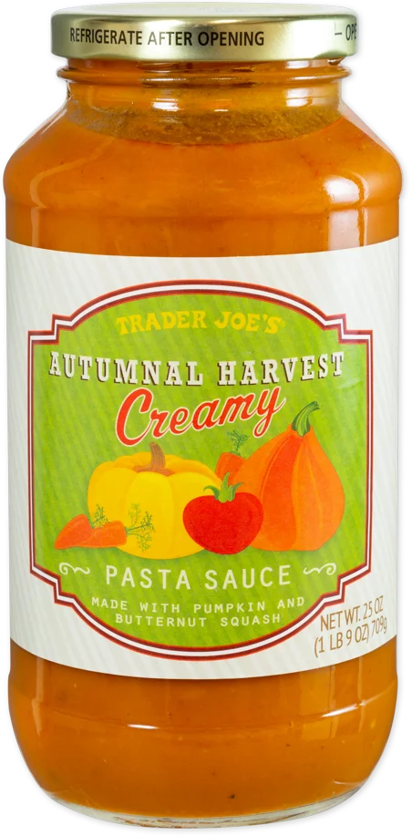 Trader Joe's Autumnal Harvest Creamy Pasta Sauce, 709g