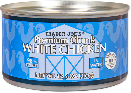 Morceaux de poulet blanc de qualité supérieure de Trader Joe's, 354 g
