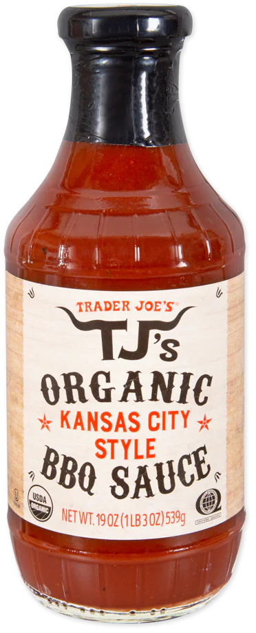 Sauce barbecue bio style Kansas City de Trader Joe's, 539 g