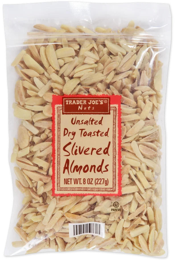 Trader Joe's Unsalted Dry Toasted Slivered Almonds, 227g