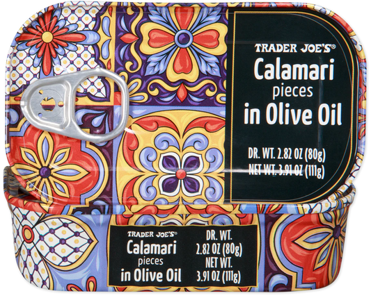Trader Joe's Calamari Pieces in Olive Oil, 111g
