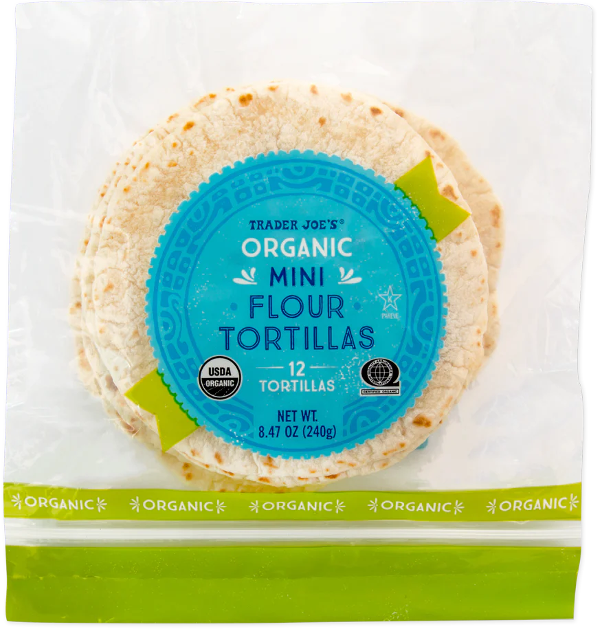 Trader Joe's Organic Mini Flour Tortillas, 240g