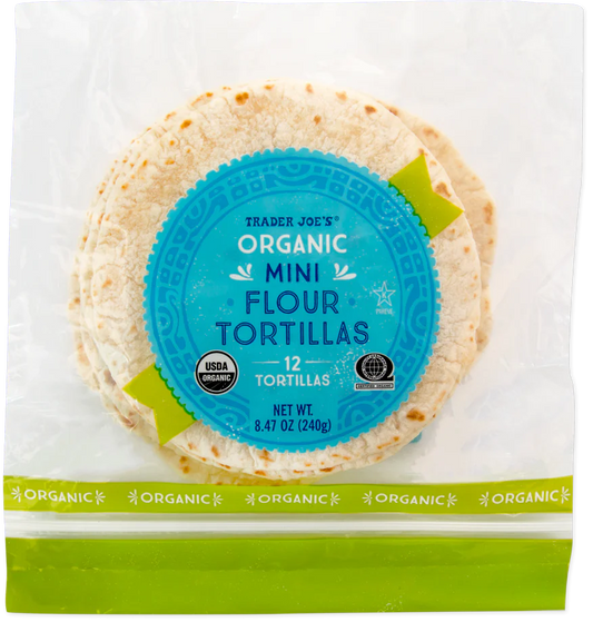 Trader Joe's Organic Mini Flour Tortillas, 240g