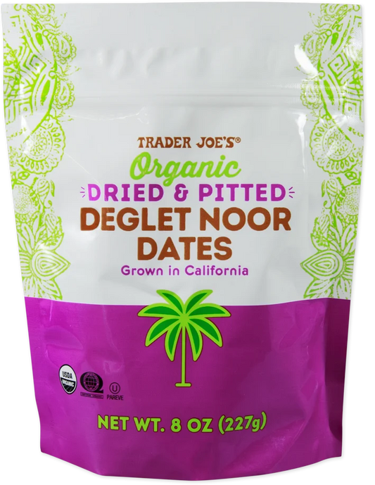 Trader Joe's Organic Dried & Pitted Deglet Noor Dates, 227g