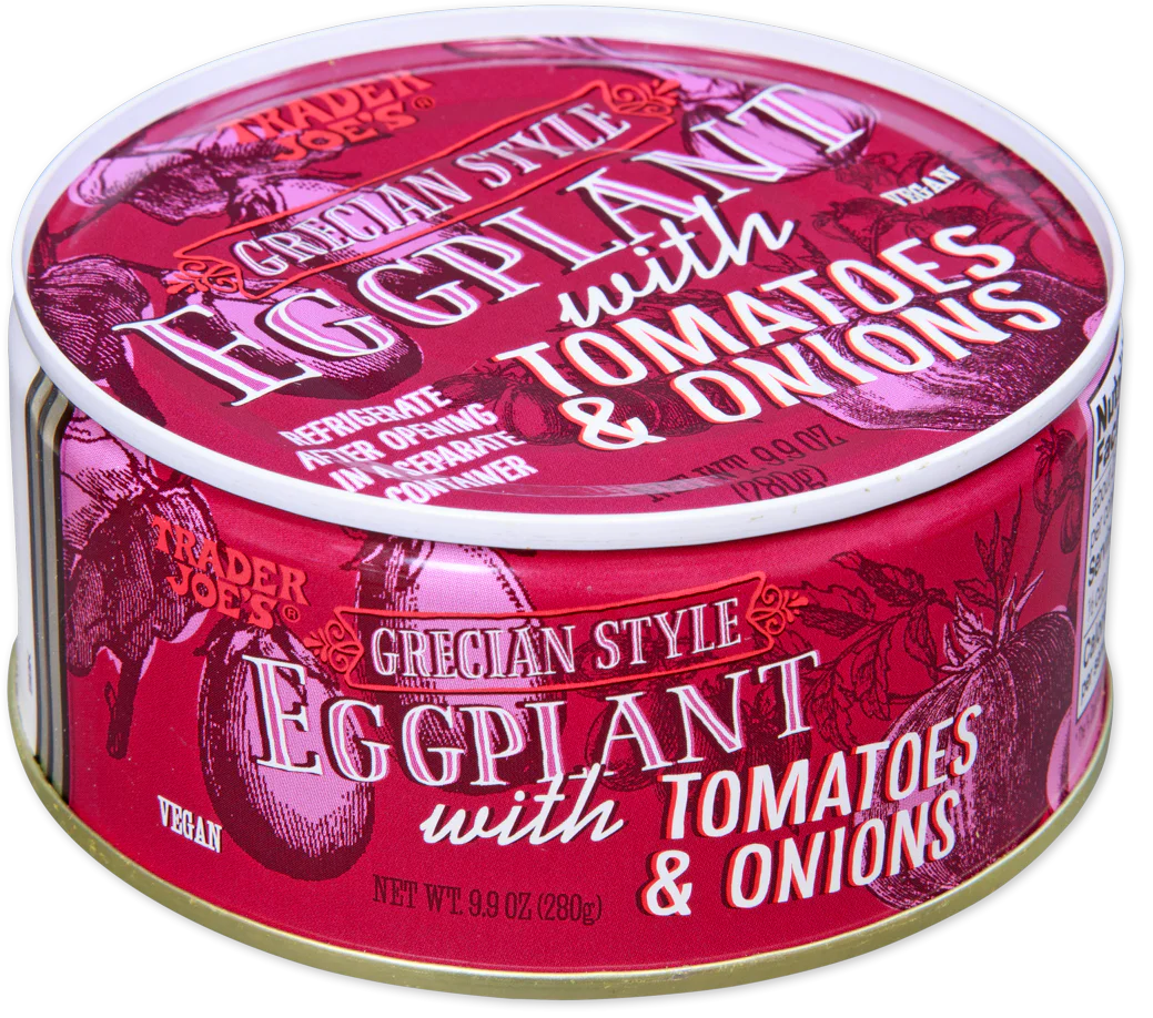 Trader Joe's Grecian Style Eggplant with Tomatoes & Onions, 280g