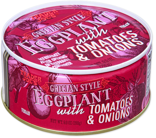 Trader Joe's Grecian Style Eggplant with Tomatoes & Onions, 280g
