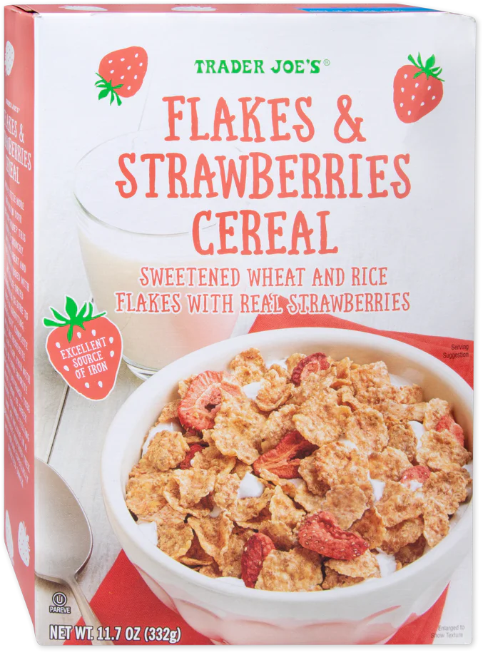 Trader Joe's Flakes & Strawberries Cereal, 332g