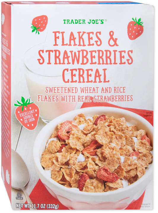 Trader Joe's Flakes & Strawberries Cereal, 332g