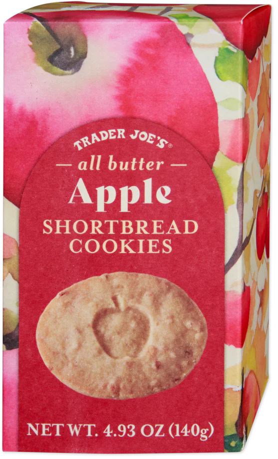 Trader Joe's All Butter Apple Shortbread Cookies, 140g